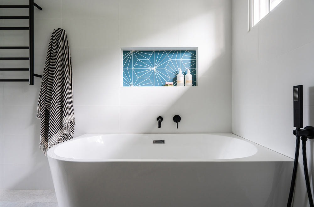 Back To Wall Corner Freestanding Bath