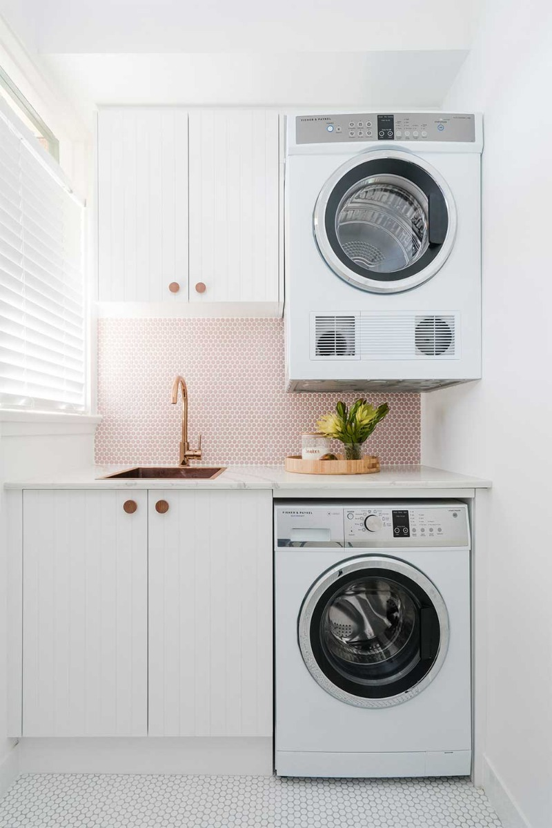 2023 Laundry Renovation - Washer and Dryer Stacked
