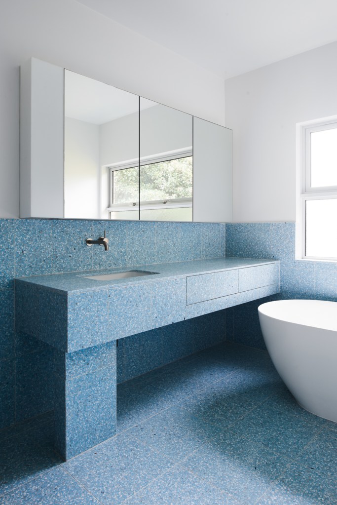 Blue Terrazzo Bathrooms
