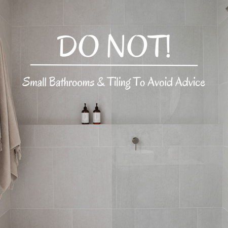 What size tile should I use in a small bathroom?