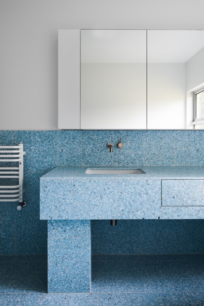 Blue Terrazzo Bathrooms