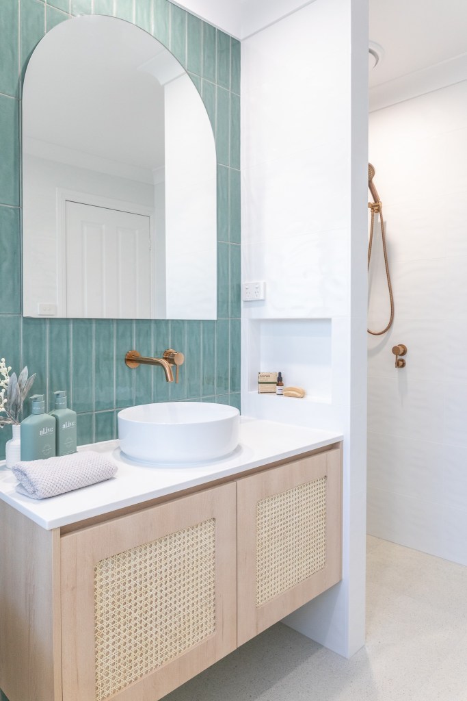 Bricked Tiled Shower Screen