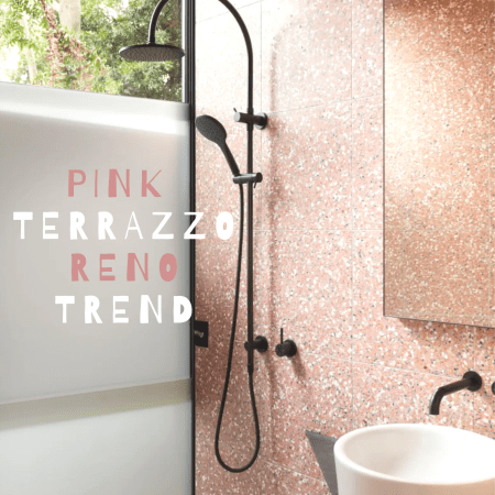 Modern Pink Terrazzo Bathrooms