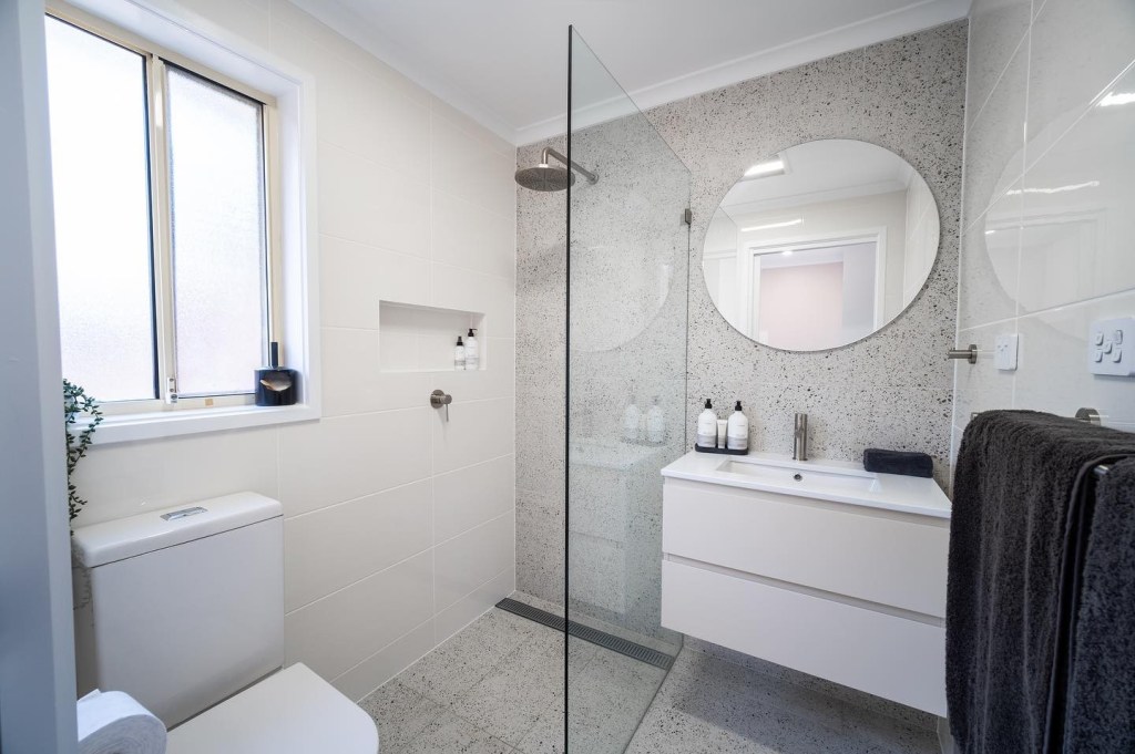 Toilet In Shower Area