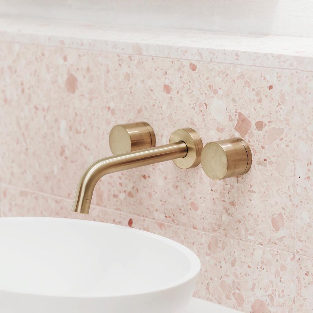 Pink Terrazzo Bathroom - The Loft Corlette