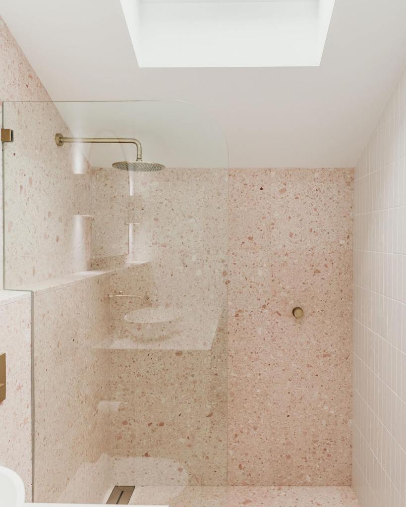 Pink Terrazzo Bathroom - The Loft Corlette